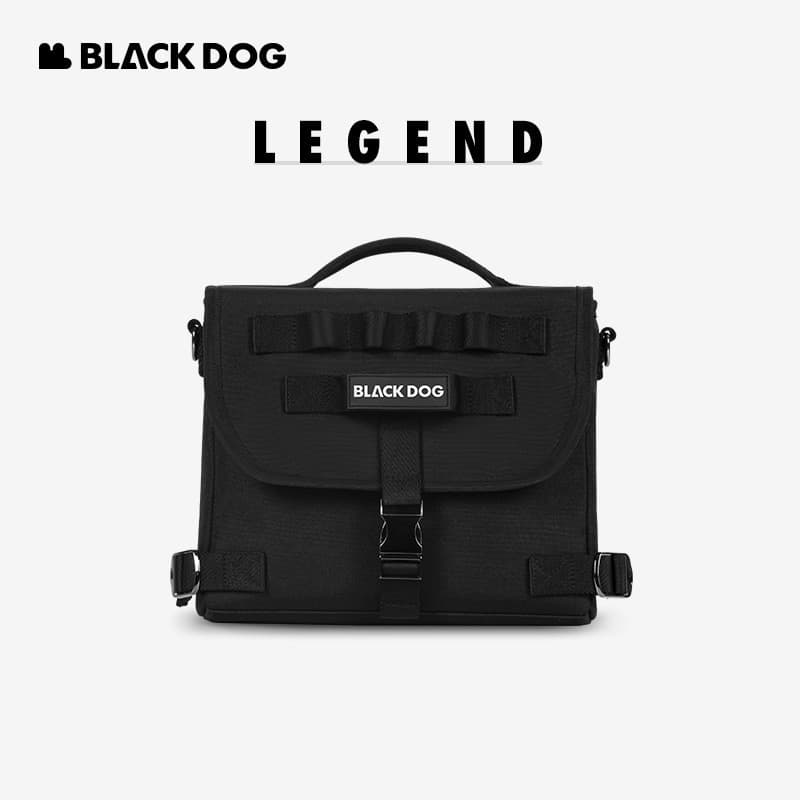 BLACKDOG Cachorro Preto Viagem Ao Ar Livre Estilo Esportivo Ombro Diagonal Multifuncional Simples Moda Bolsa Mensageiro