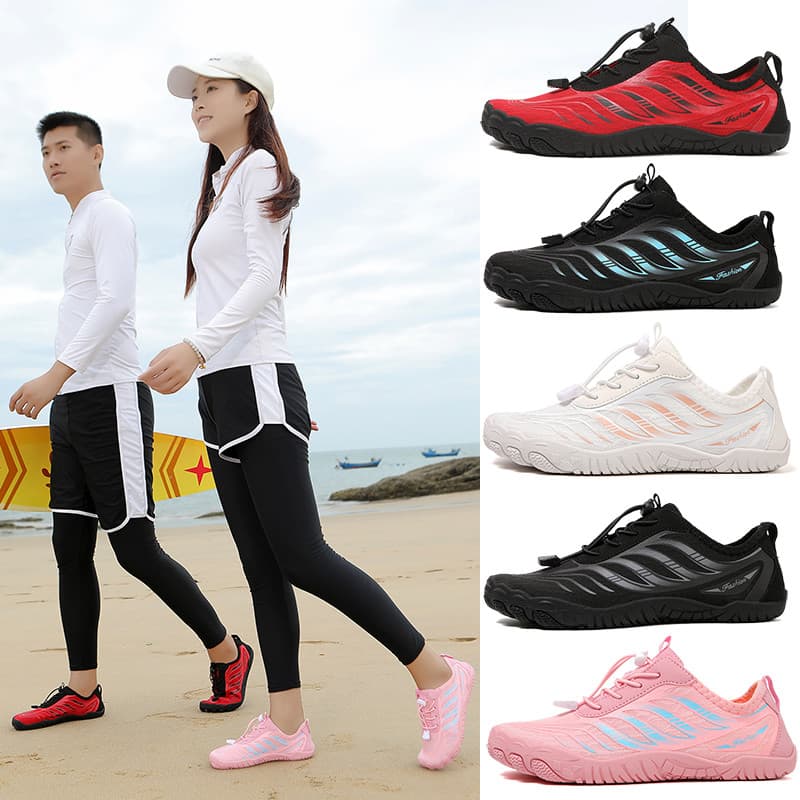 Surf sapatos de praia das mulheres dos homens anti-deslizamento Wading polpa placa sapatos ao ar livre Upstream natação