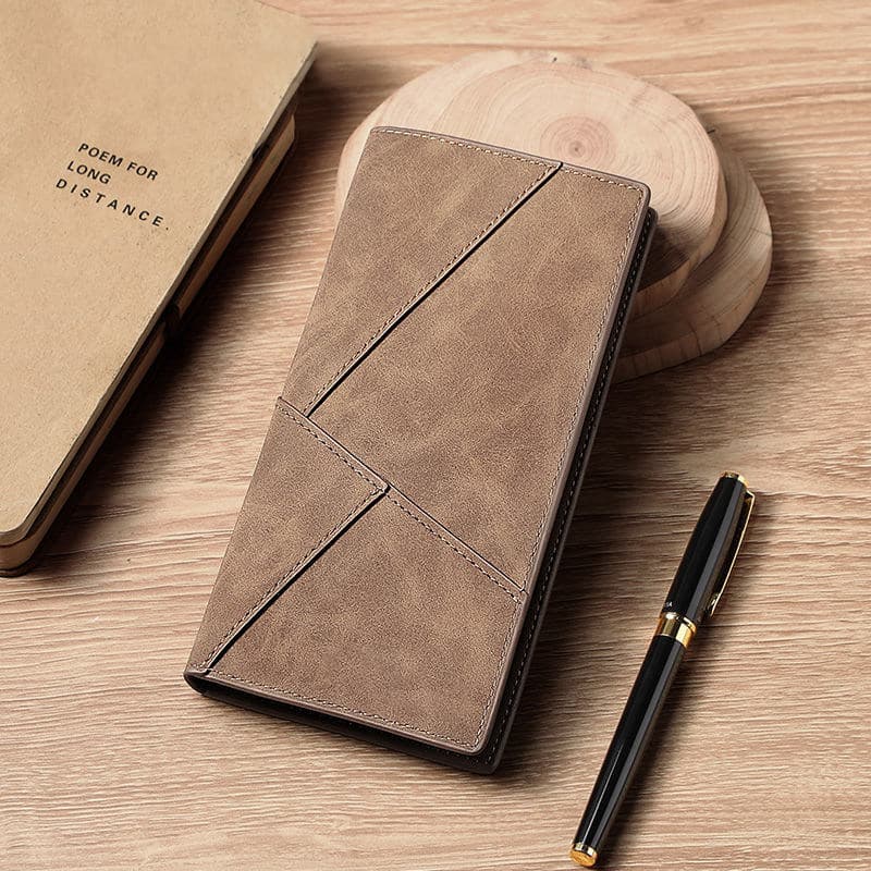 carteira masculina com ziper carteira masculina 2025 novo estilo presente de aniversário carteira masculina genuína zípe