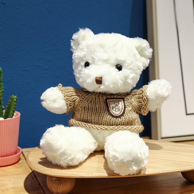 Pequeno urso boneca urso de pelúcia boneca genuína caixa de presente brinquedo de pelúcia Ragdoll menina abraço urso pre