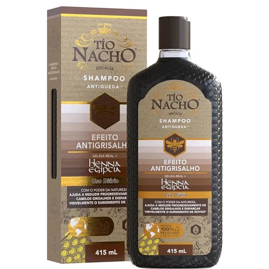 SHAMPOO TIO NACHO ANTIQUEDA EFEITO ANTIGRISALHO 415ML