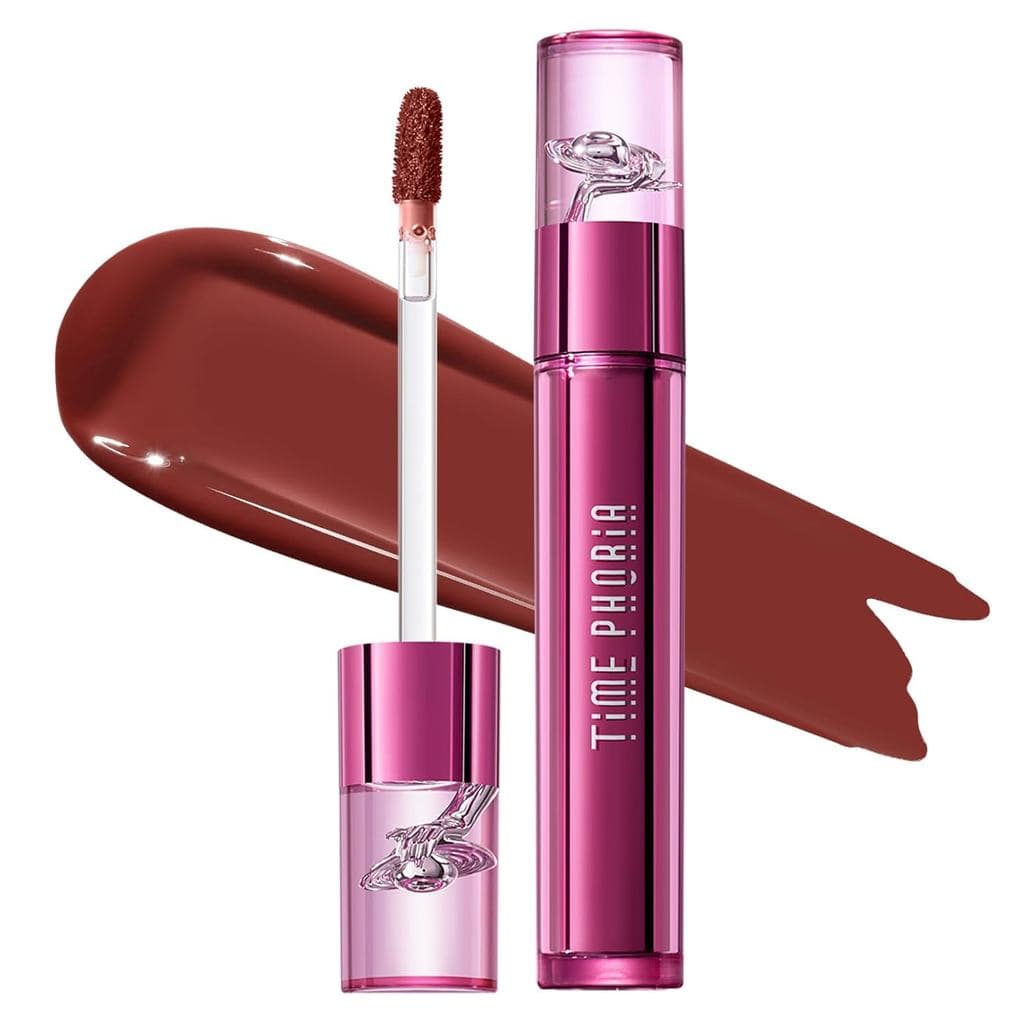 Altera Blurring Tint Lip Stain 001 Flux, Vermelho Acastanhado com Acabamento Brilhante a Fosco Suave, Disfarça Linhas do