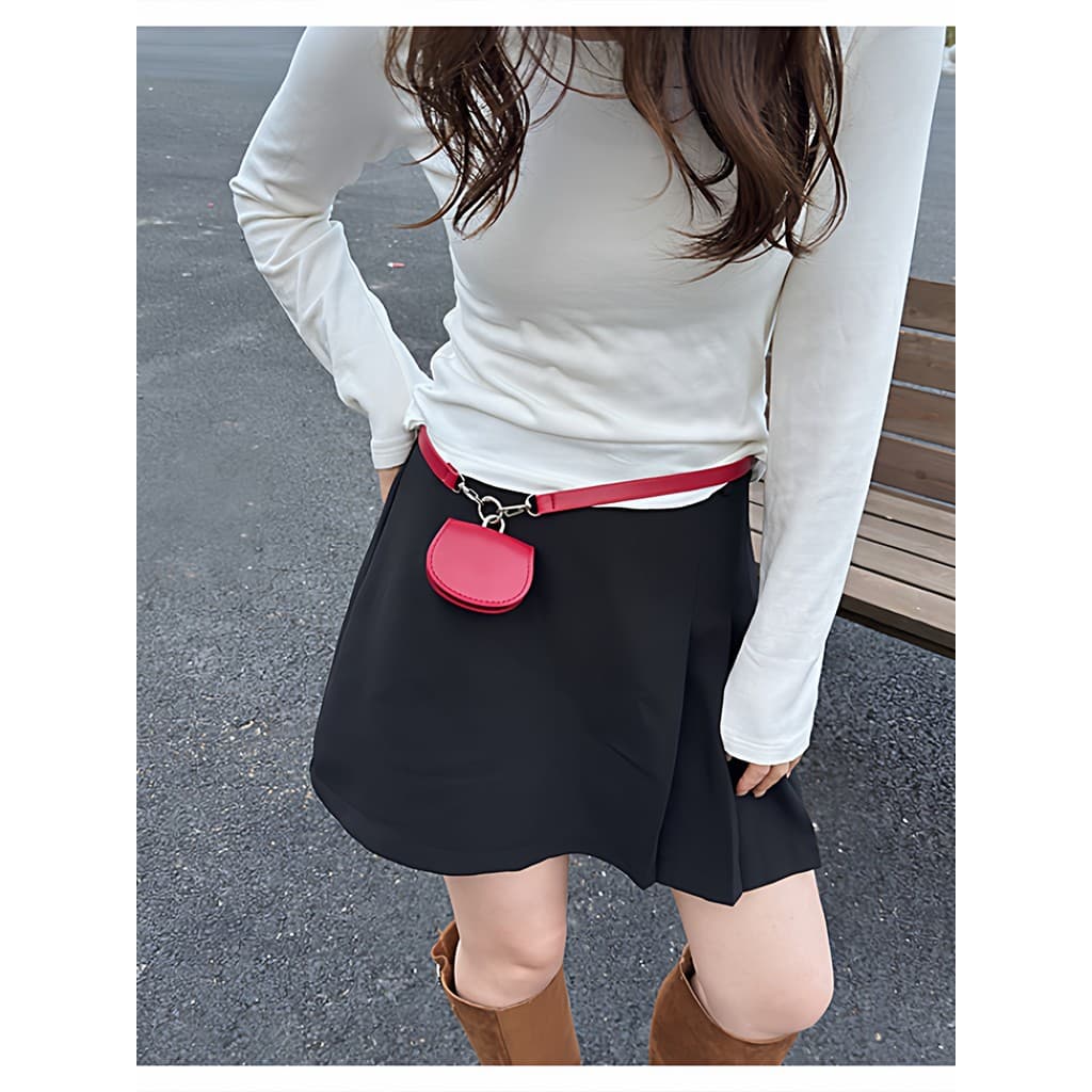 2026 novo estilo cinto feminino combinando saia Mini saco decoração Jeans vestido cinto pequeno cintura saco acessórios