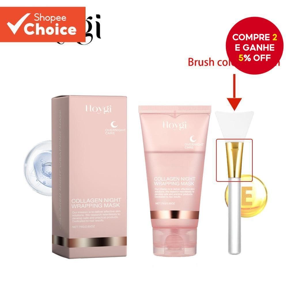 [Fornecimento Fora Da Prateleira] Hoyg i Collagen Tear Mask Puxando Máscara De Limpeza Hidratante Suave 75g