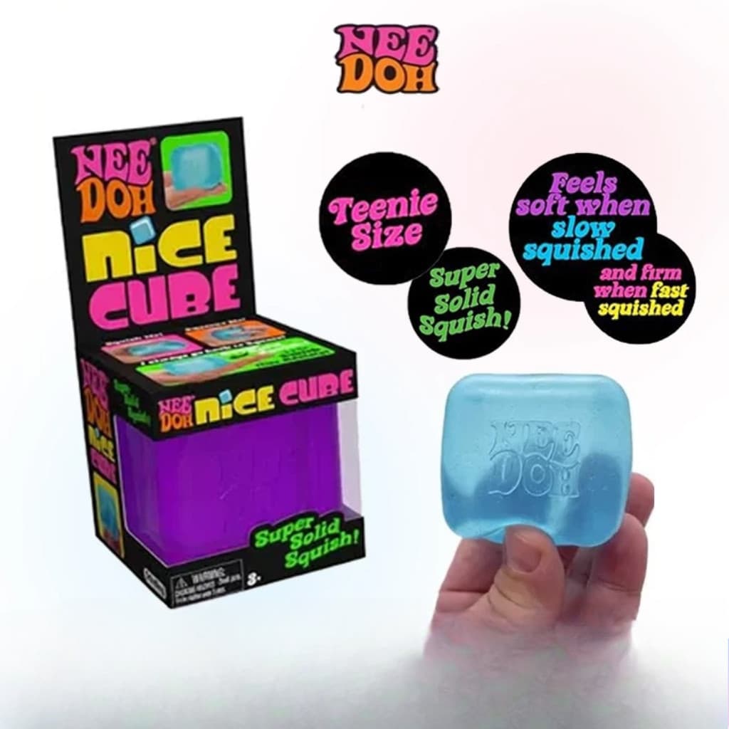 Pronto Estoque NeeDoh Nice Cube Squishy Fidget Toy Stress Aliviar A Satisfação Calmante