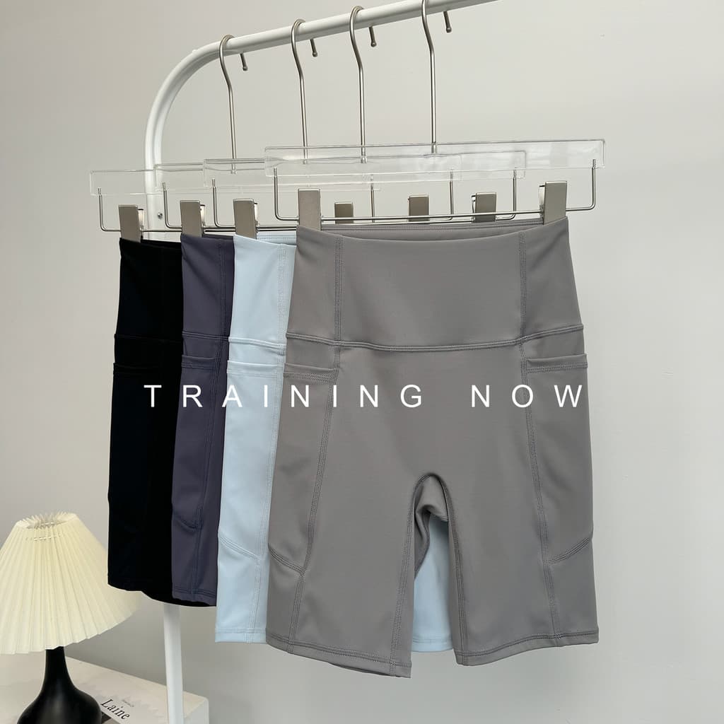 Nude sentir cinco pontos Yoga shorts feminino exterior usar cintura alta Hip-lifting esportes Fitness shorts verão