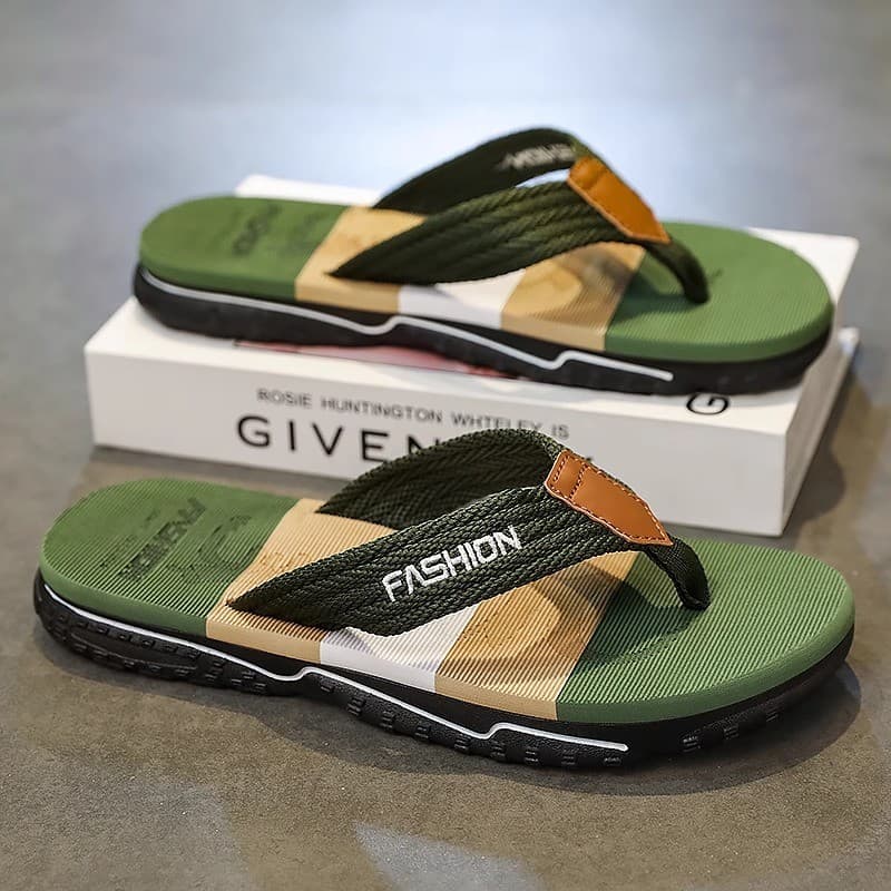 Chinelos masculinos 2026 novo estilo verão exterior Wear Anti-deslizamento desodorante cantonês flip-flops masculino vie