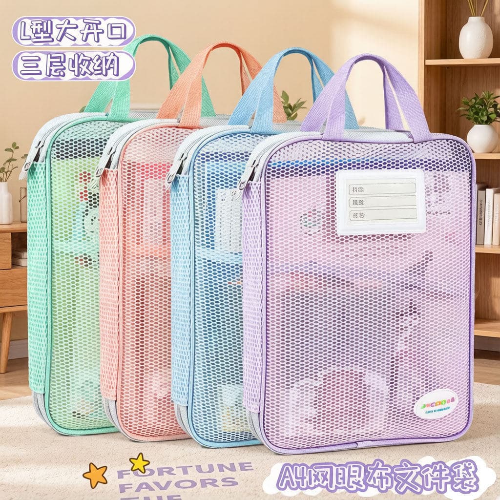 Grosso à prova dwaterproof água novo estilo assunto saco classificação assunto arquivo saco estudante A4 zíper Multi-cam