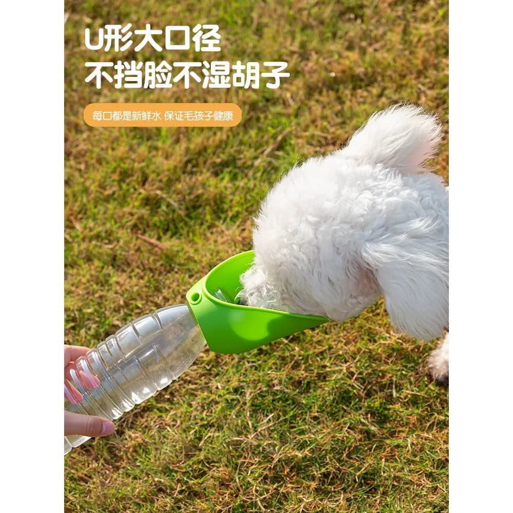 Dobrável água potável ferramenta útil copo portátil fonte potável alimentador do cão de estimação garrafa intercambiável