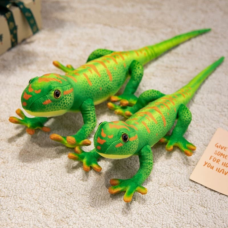 Simulação gecko brinquedo de pelúcia boneca engraçado verde gecko boneca Ragdoll presente de aniversário decoração foto