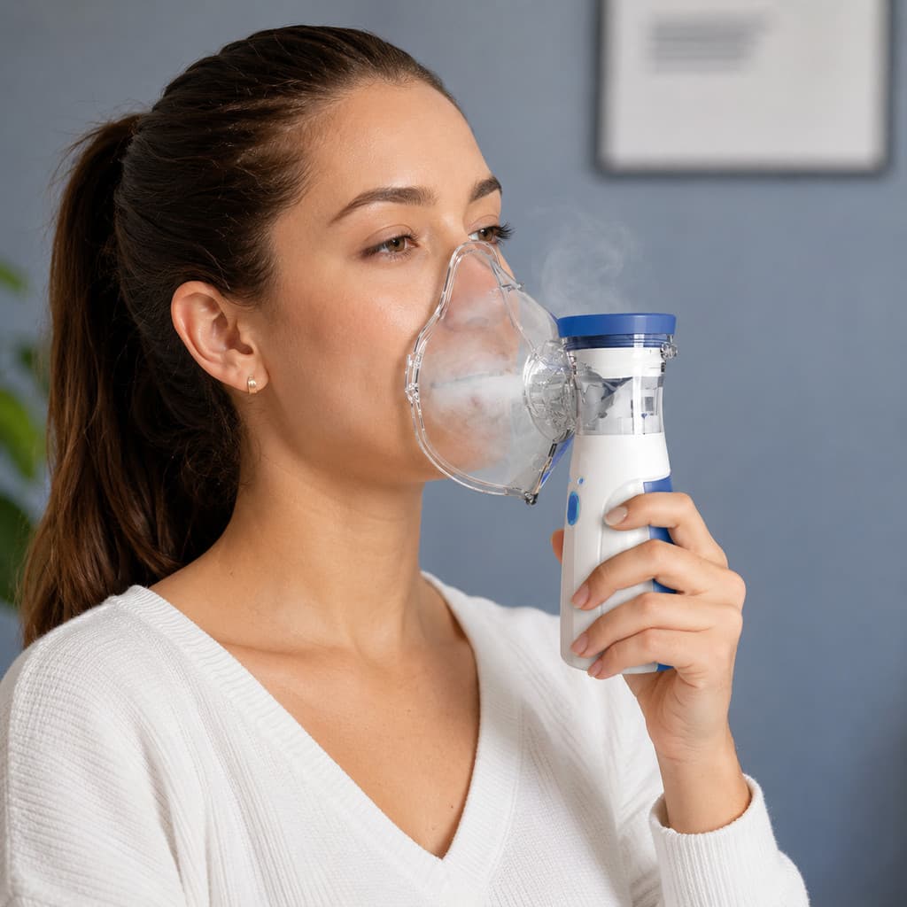 Nebulizador Portátil Ultrassônico Silencioso Mesh Inalador Adulto e Infantil