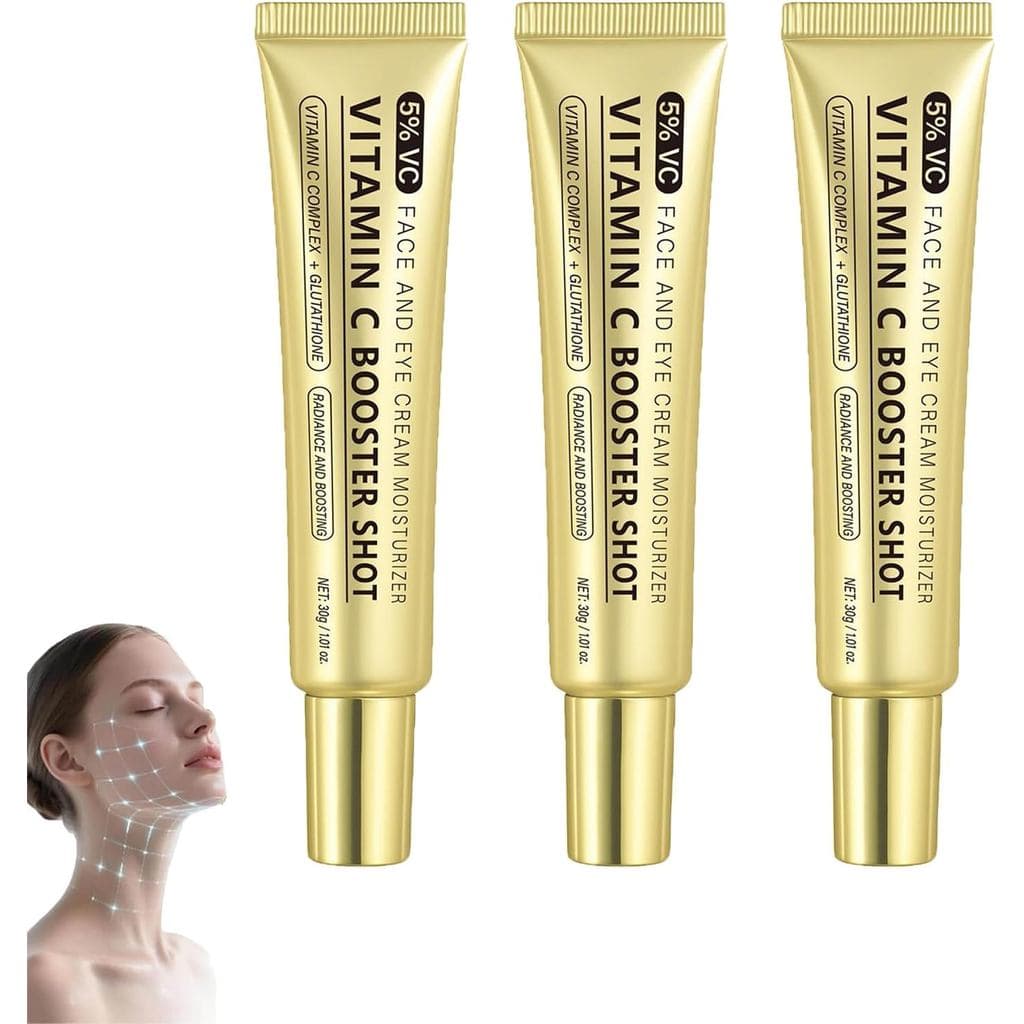 Sérum Potenciador de Vitamina C, Essência Iluminadora Anti-Rugas com Vitamina C, Tônico Iluminador e Hidratante, Melhora