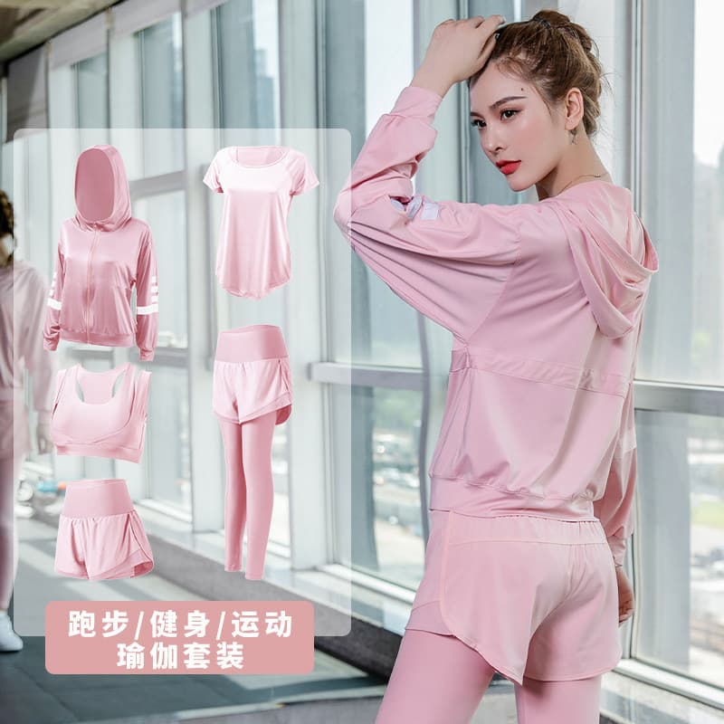 Terno esportivo feminino ginásio profissional High-End solto tamanho grande moda de secagem rápida manhã correndo roupas