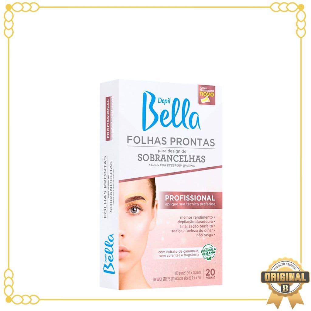 Folhas Prontas Para Design De Sobrancelhas 20 Folhas Depil Bella
