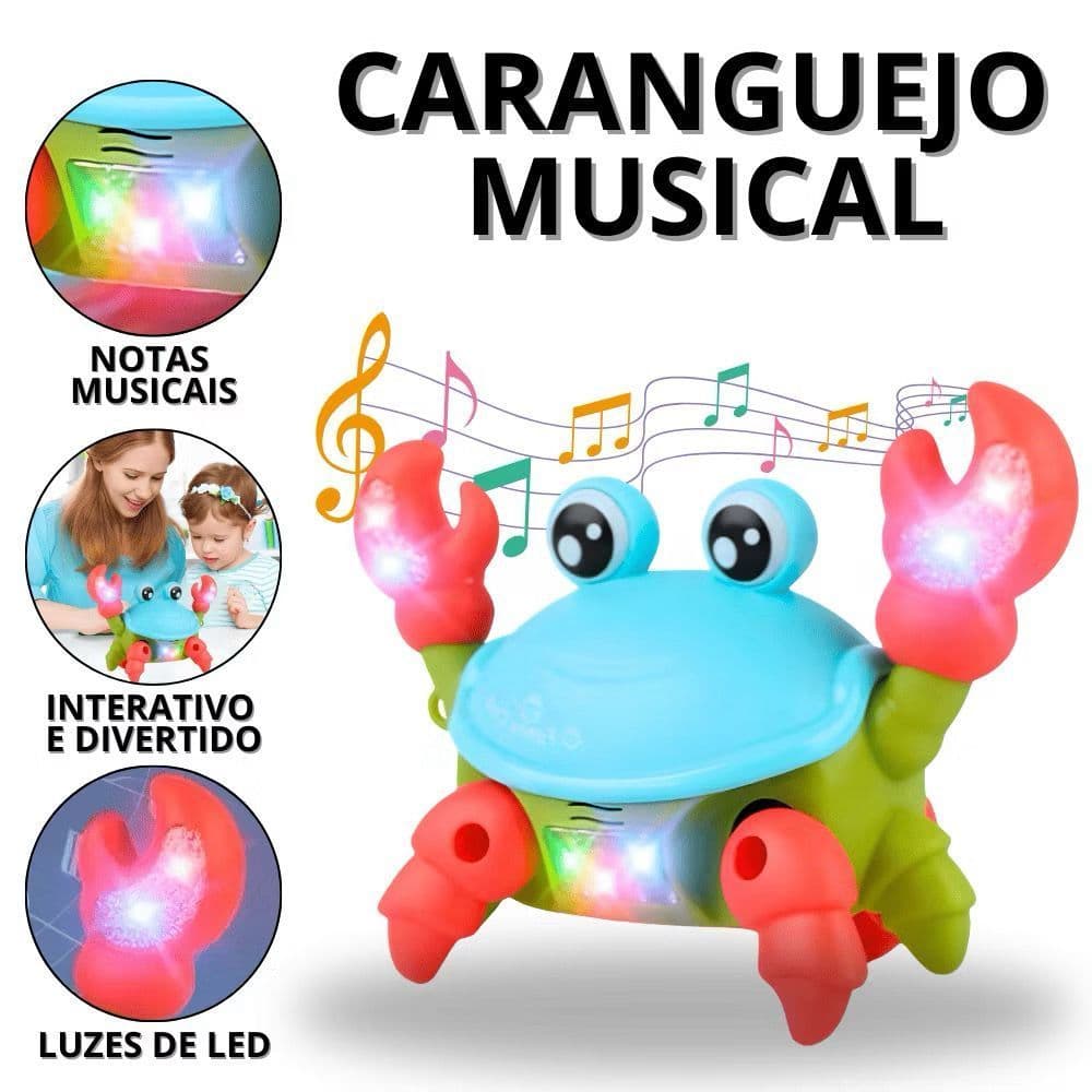 Caranguejo Fujão Brinquedo Siri Fujão Brinquedos Para Bebê Interativo Crianças Infantil Caranguejo, Criança feliz