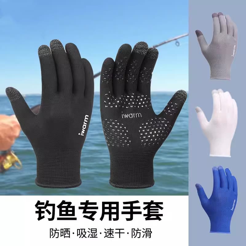 Luvas de pesca resistentes a facadas à prova d'água masculino verão protetor solar dedicado resistente ao corte antiderr