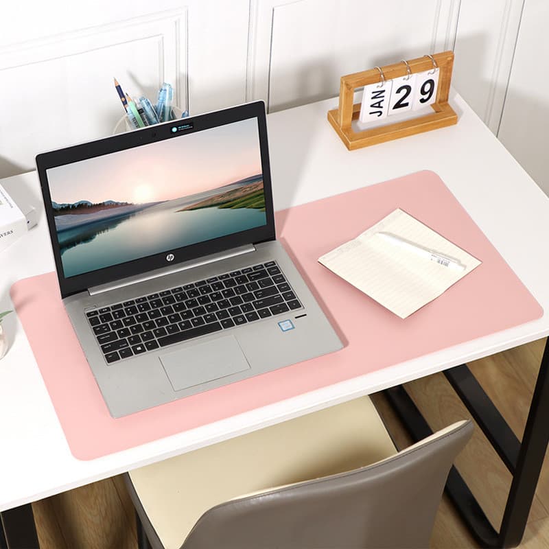 Mouse pad de couro tamanho grande, mesa de computador, Manicure, personalizado, à prova d'água, resistente à sujeira, me