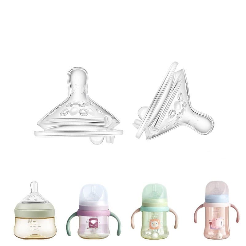 Match Aiyingmei 5.5-6cm de largura calibre Silicone mamilo babycare mamilo Anti-cólica Super macio Ultra largo mamilo