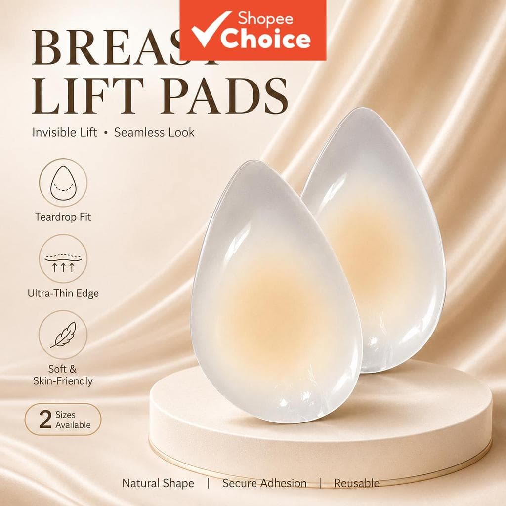 Almofadas Reutilizáveis e Invisíveis para Levantar os Seios, Sutiã Adesivo de Silicone em Formato de Lágrima, Protetores