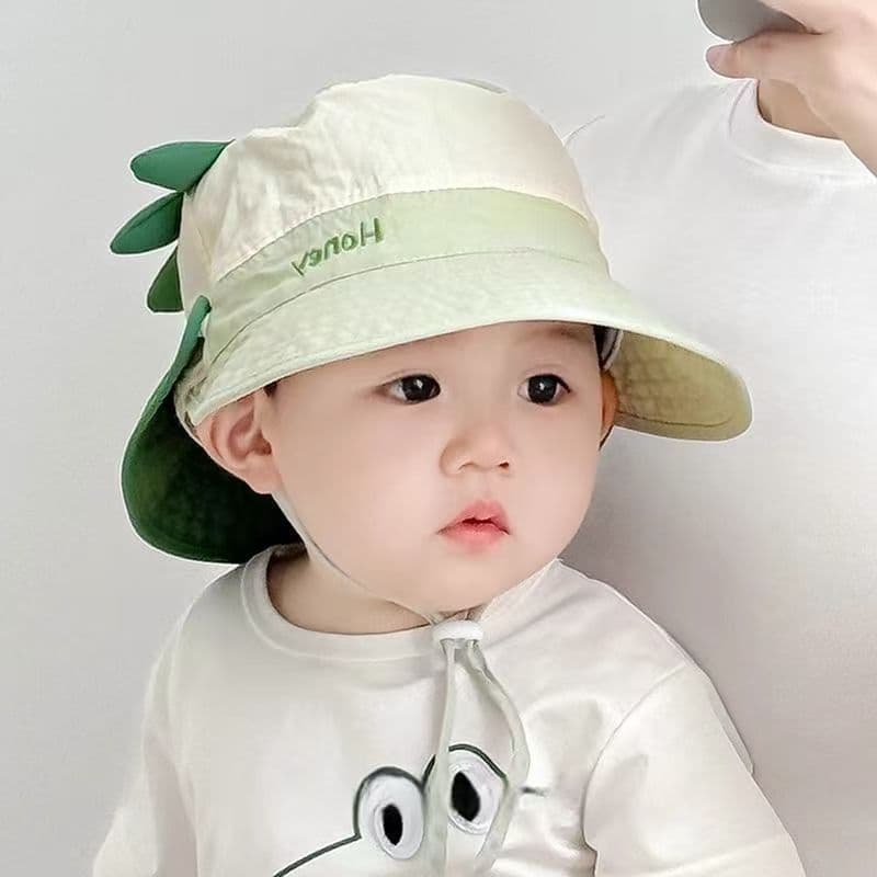 Chapéu de bebê de verão estilo fino respirável protetor solar chapéu de sol dos desenhos animados meninos meninas crianç