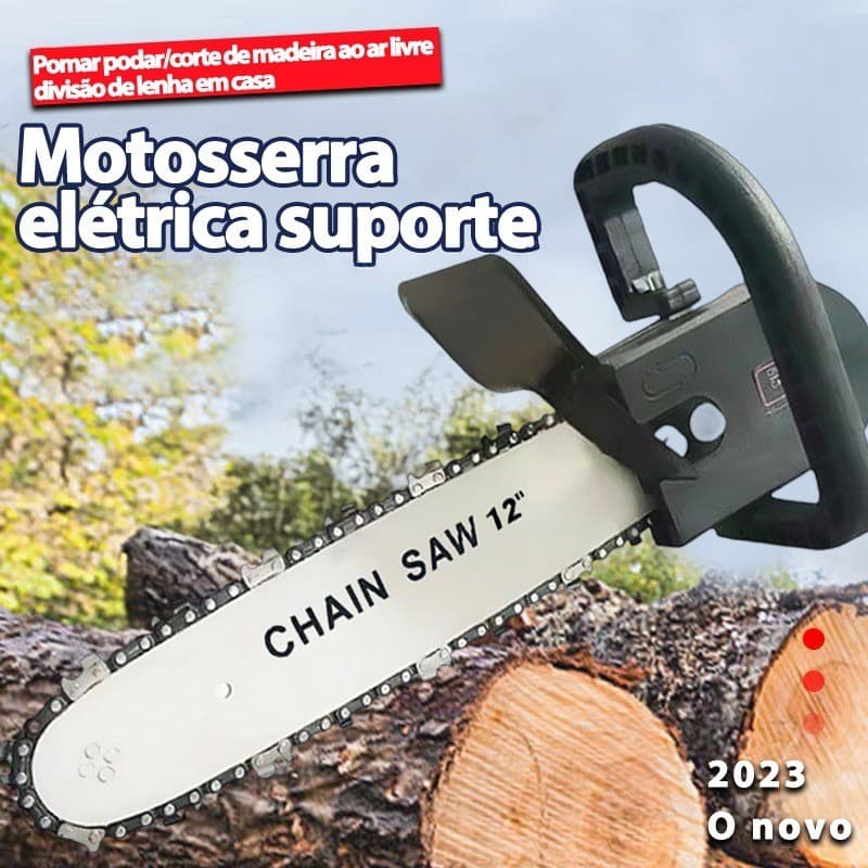 Adaptador de Motosserra 12 Polegadas para Esmerilhadeira Angular Corte Madeira