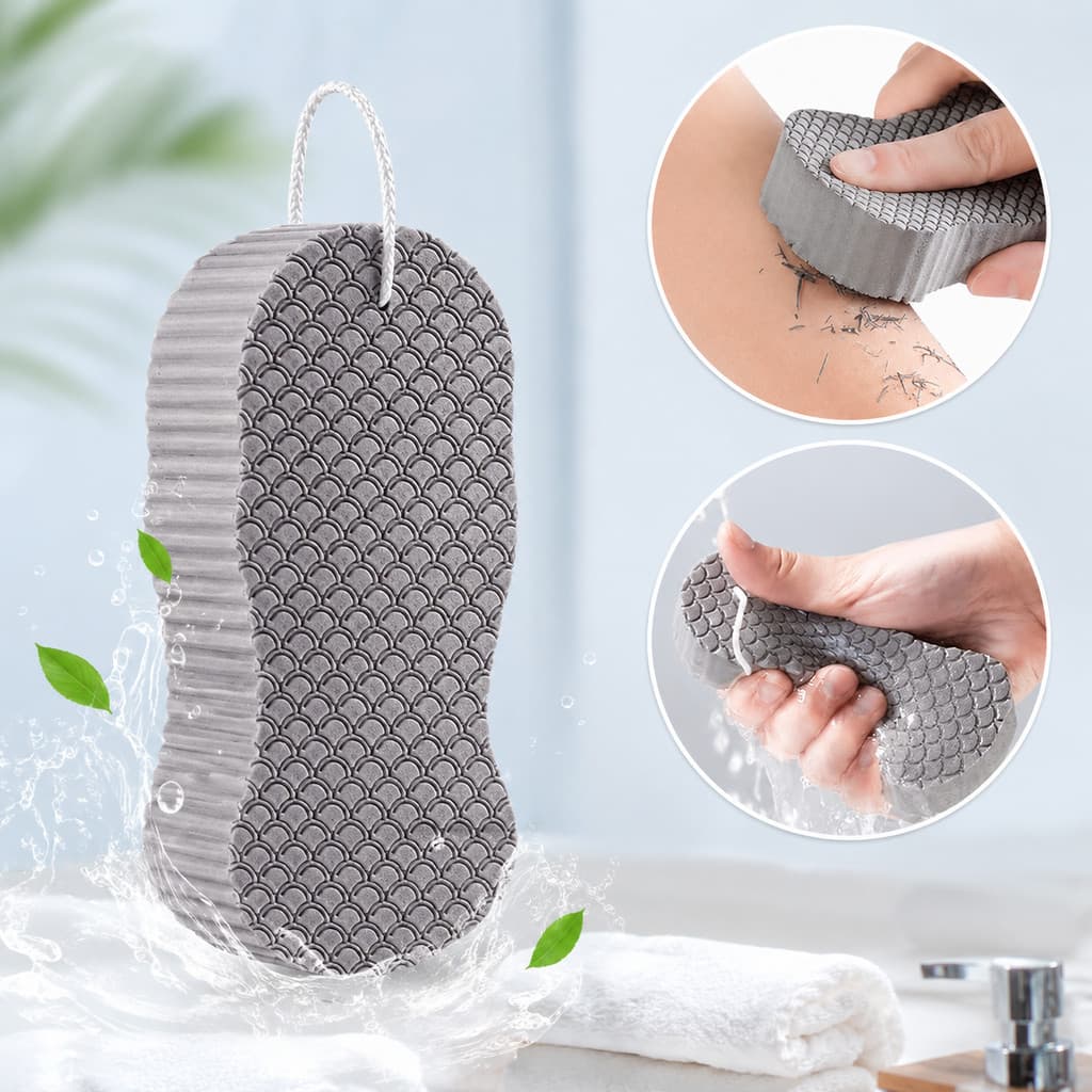 Esponja De Banho Esfoliante 3D Soft Body Scrubber Reutilizável Removedor De Pele Morta Para Mulheres Homens Uso Limpeza