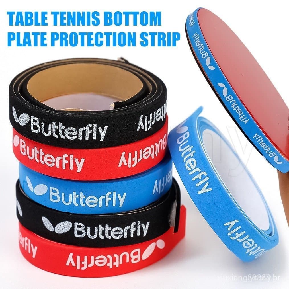 Conjunto de 2 peças de protetores de borda anti-colisão para raquete/adesivos de espuma anti-colisão para mesa de tênis