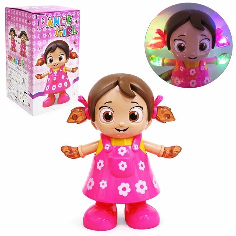 Boneca Dançarina Fofa Dançante Musical com luz e som Dance Girl Brinquedo