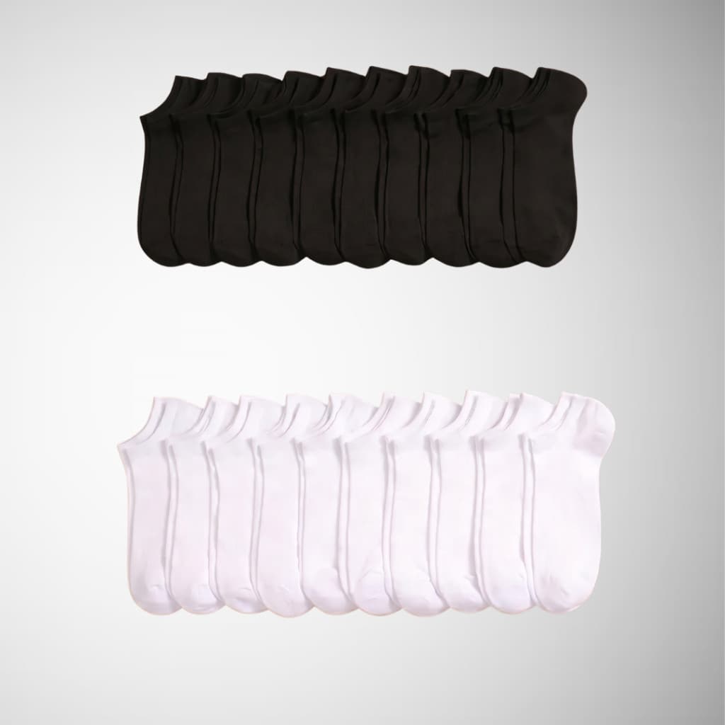 Combo Meias Cano Curto Masculinas e Femininas - Kits de 3 6 12 15 18  Unidades