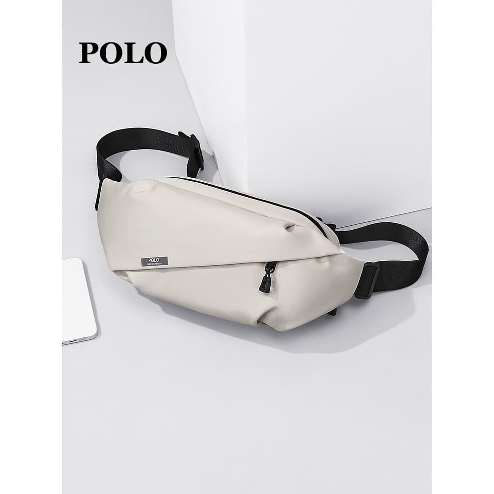 POLO Bolsa de Peito Masculina Bolsa Mensageiro Bolsa de Ombro de Grande Capacidade Leve Bolsa para iPad Esportes Bolsa d