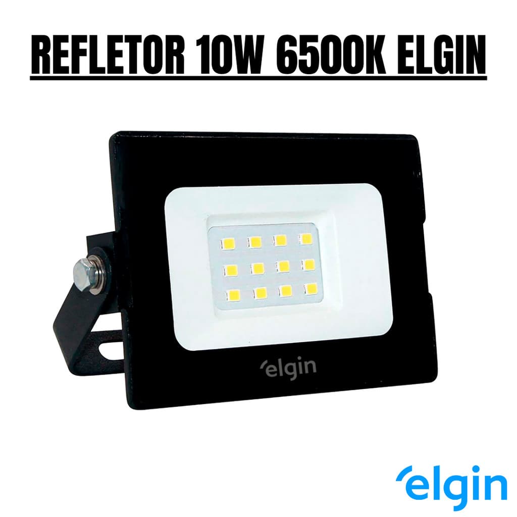 REFLETOR LED PROJETOR 10W IP65 6500K ELGIN