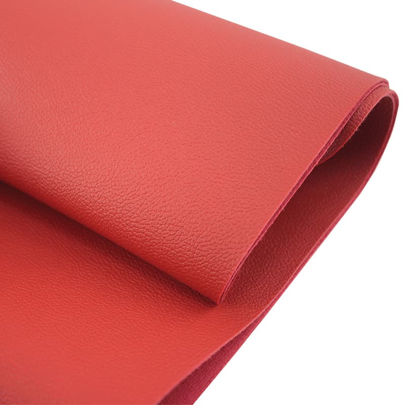 Meio arroz preço vermelho escuro 1mm de espessura tecido couro microfibra almofada assento carro sofá capa dura simulaçã
