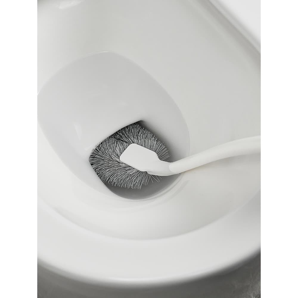 Escova de vaso sanitário estilo japonês, sem ângulo morto, lavagem de vaso sanitário doméstico, agachamento, limpeza, ca