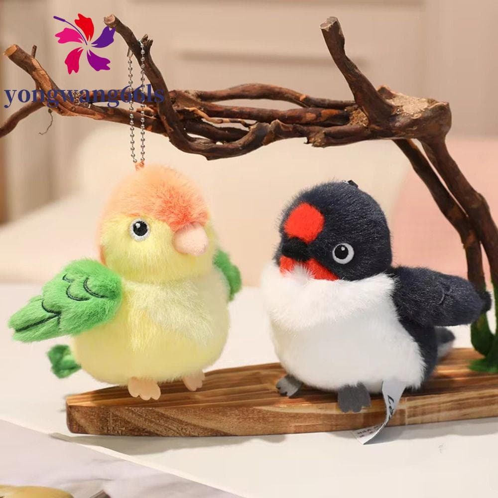 YONGWANG Pingente De Pelúcia De Pássaros , Chaveiro De Pássaro Simulação Realista , Boneca Desenho Animado De Pombo