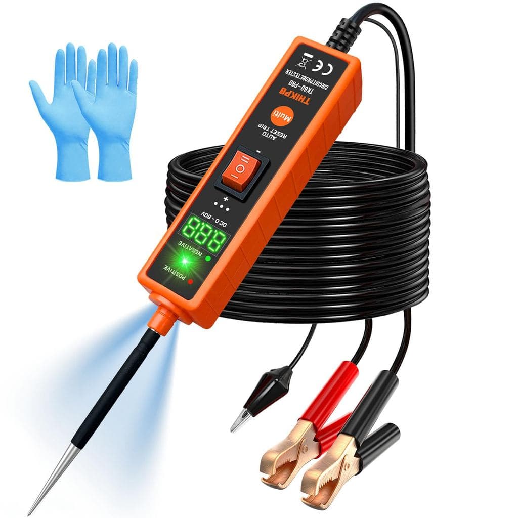 Kit Testador de Circuito Elétrico THIKPO, Luz de Teste DC 6V-24V, Testador de Circuito Automotivo, Localizador de Curto-