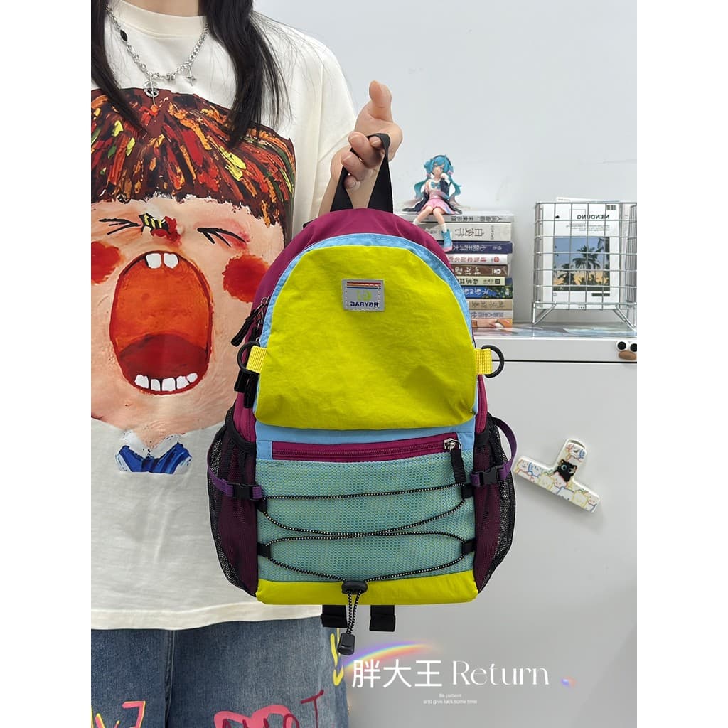 Jardim de infância pequena mochila leve outono viagem pequena mochila das mulheres dos homens mesmo estilo mochila estud