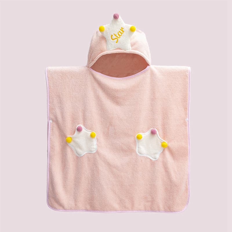 Crianças roupão com capuz toalha de banho Coral velo manto absorver água macio bebê natação roupão de banho Wearable cap