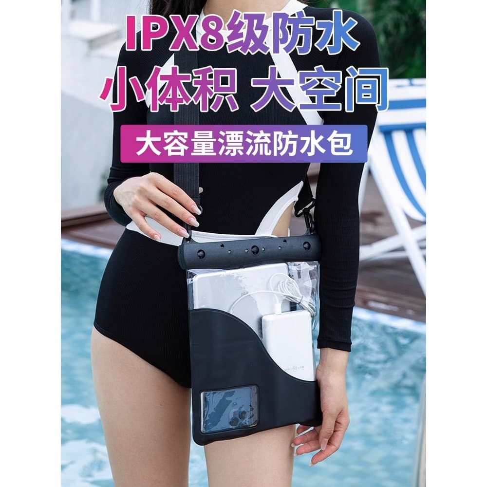 Bolsa à prova d'água para celular, tamanho grande, mensageiro de um ombro, à prova d'água, grande capacidade, equipament