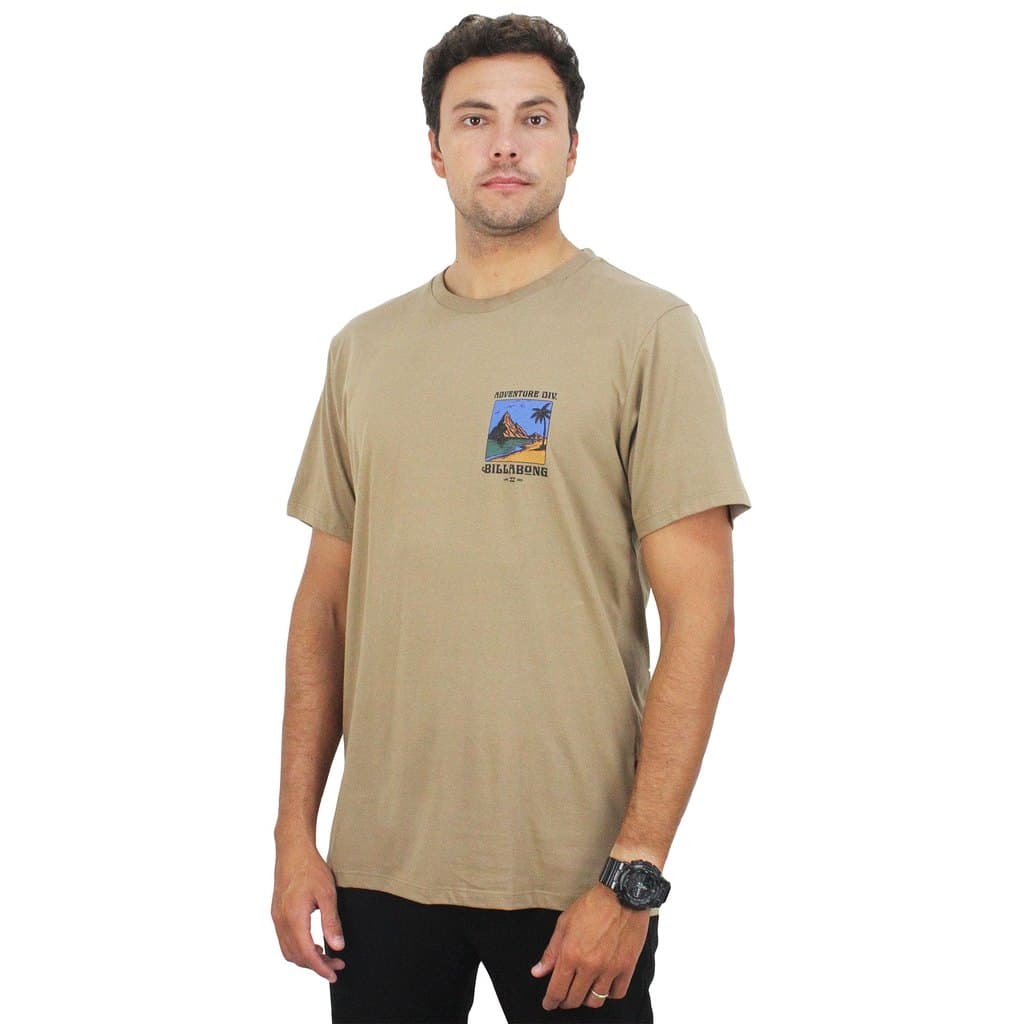 Camiseta Billabong Post Cards I Brown