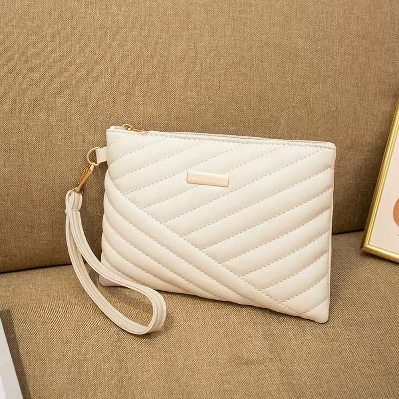 Nova Bolsa De Pulso Feminina Elegante Envelope De Couro Shoppi