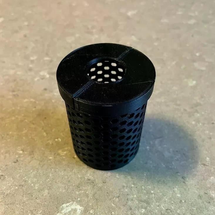 Vaso Protetor para Plantas de Aquário Plantador Submerso com Tampa Anti-Peixe Raíz Segura Decoração
