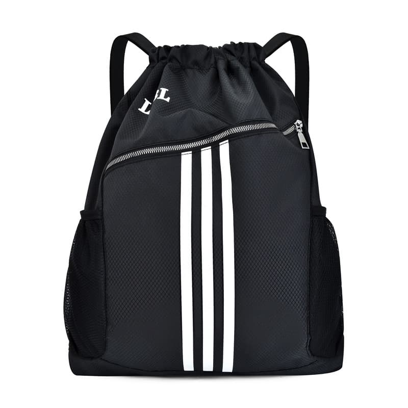 Cordão cordão bolso mochila grande capacidade saco de viagem feminino 2024 novo estilo ginásio saco de esportes saco de