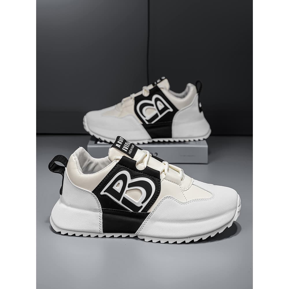 Paris 2025 verão novo estilo sapatos masculinos B marca sola sapatos de malha respirável tênis de sola grossa aumentando