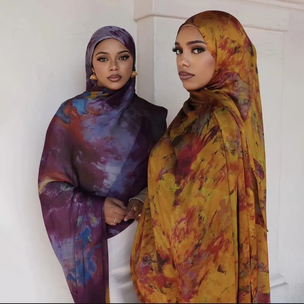 Lenço E Xale Estampado Em Seda 180 * 85 Cm , Várias Cores