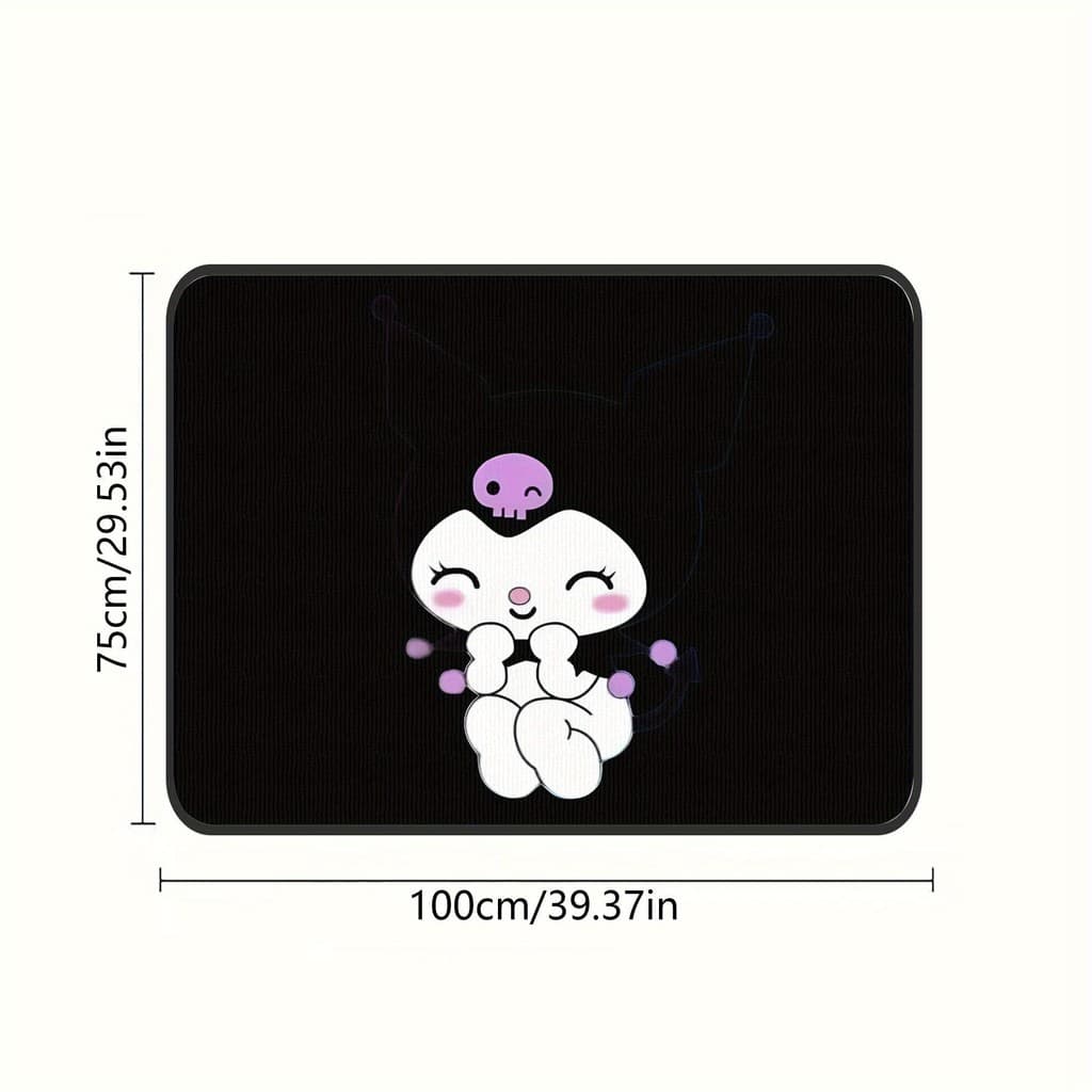 1 almofada de porta-malas de carro Sanrio Kuromi, adequada para almofada de porta-malas de animais de estimação, com imp