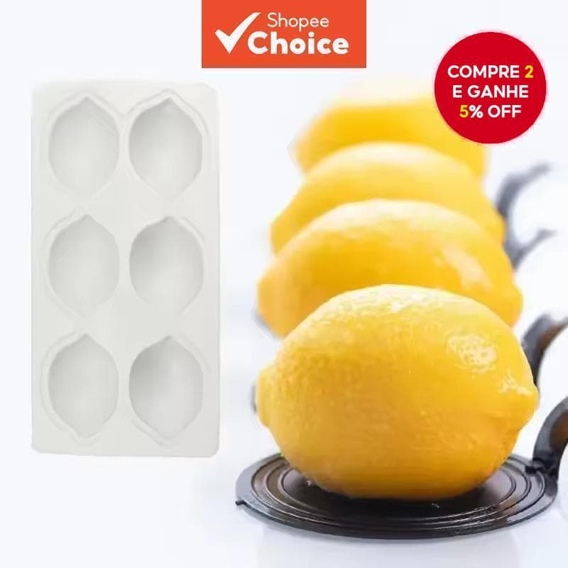 Molde De Silicone 3d Em Forma De Limão Para Confeitaria, Bolos Mousse, Brownies E Doces franceses