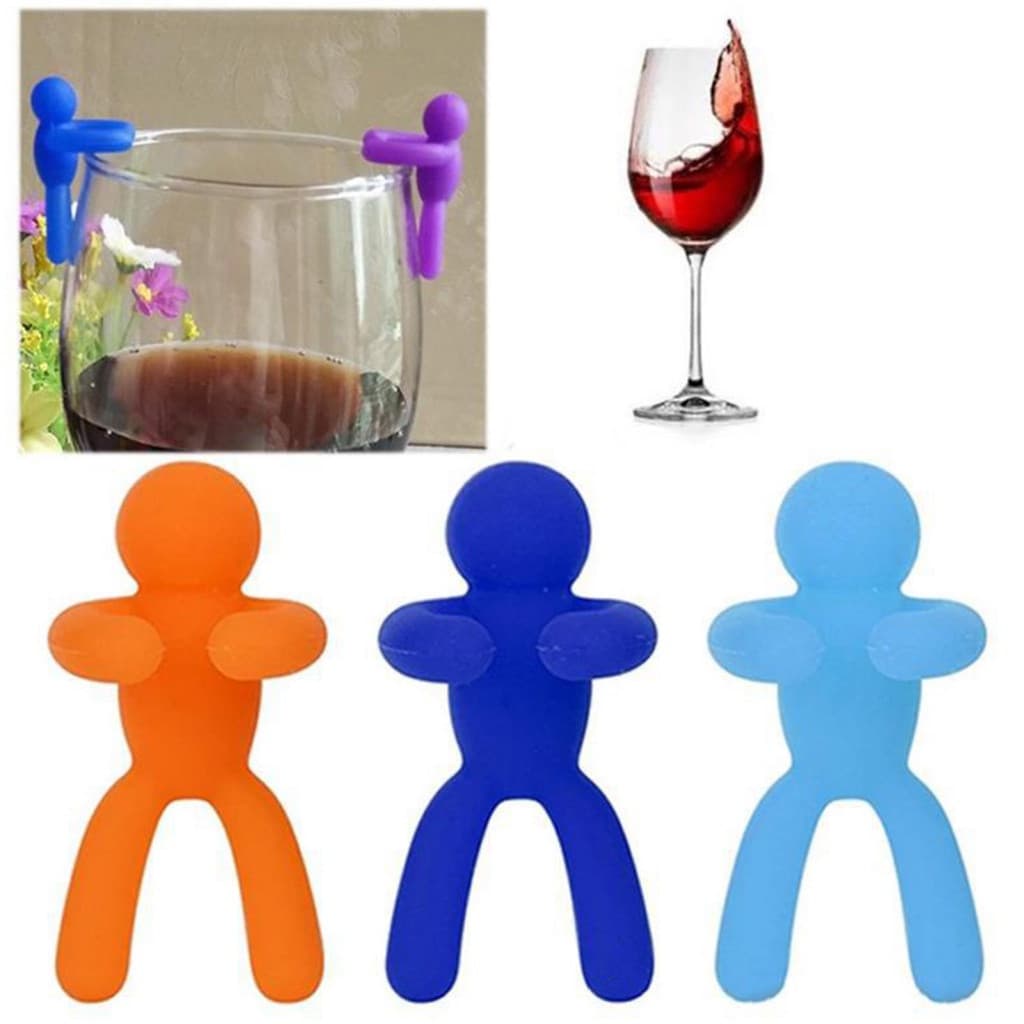 12 marcadores de coquetel em cores vibrantes, acessórios multifuncionais para bebidas, decorações de festa para copos de
