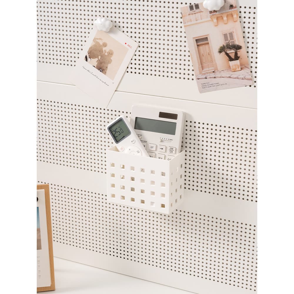 Caixa de armazenamento de sucção magnética Desktop diversos organizando Rack buraco placa acessórios mesa de parede fort
