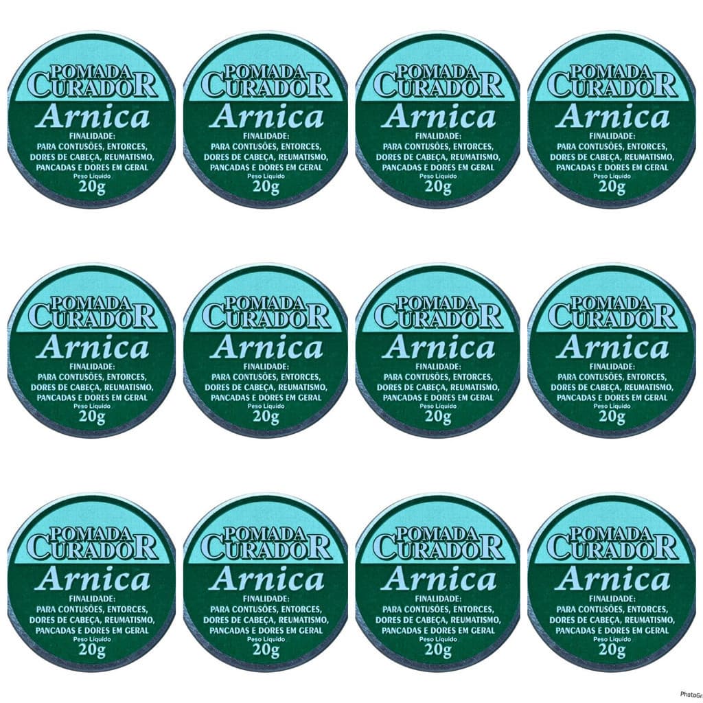 12 UN Pomada Curador Arnica - 20g