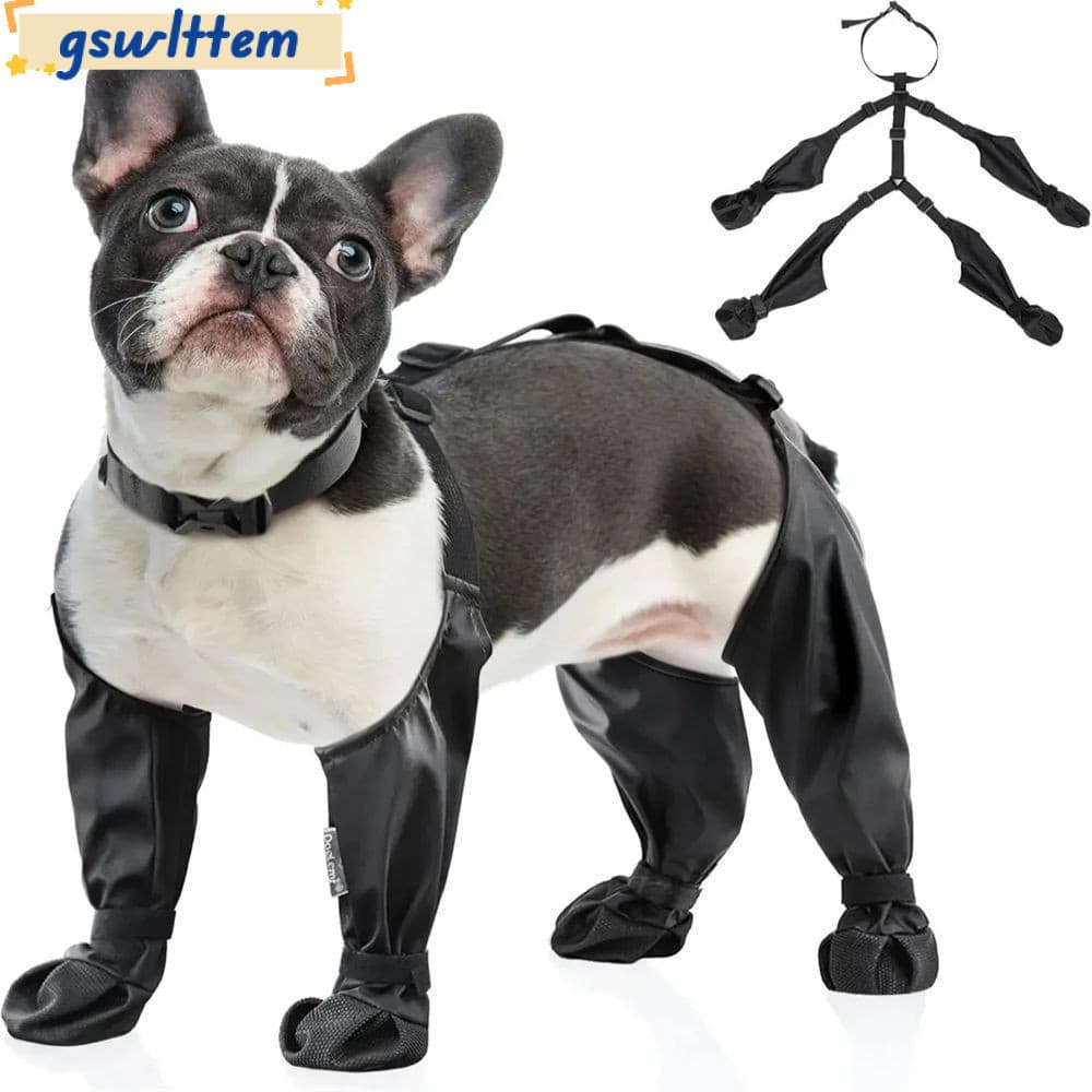Protetor Para Animais De Estimação Gswltt , Sapatos Antiderrapantes À Prova De Sujeira Cães , Botas De Chuva Ajustáveis